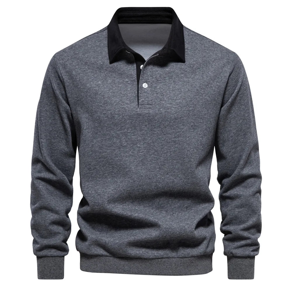 Velour vale, Stylish turtleneck sweatshirt