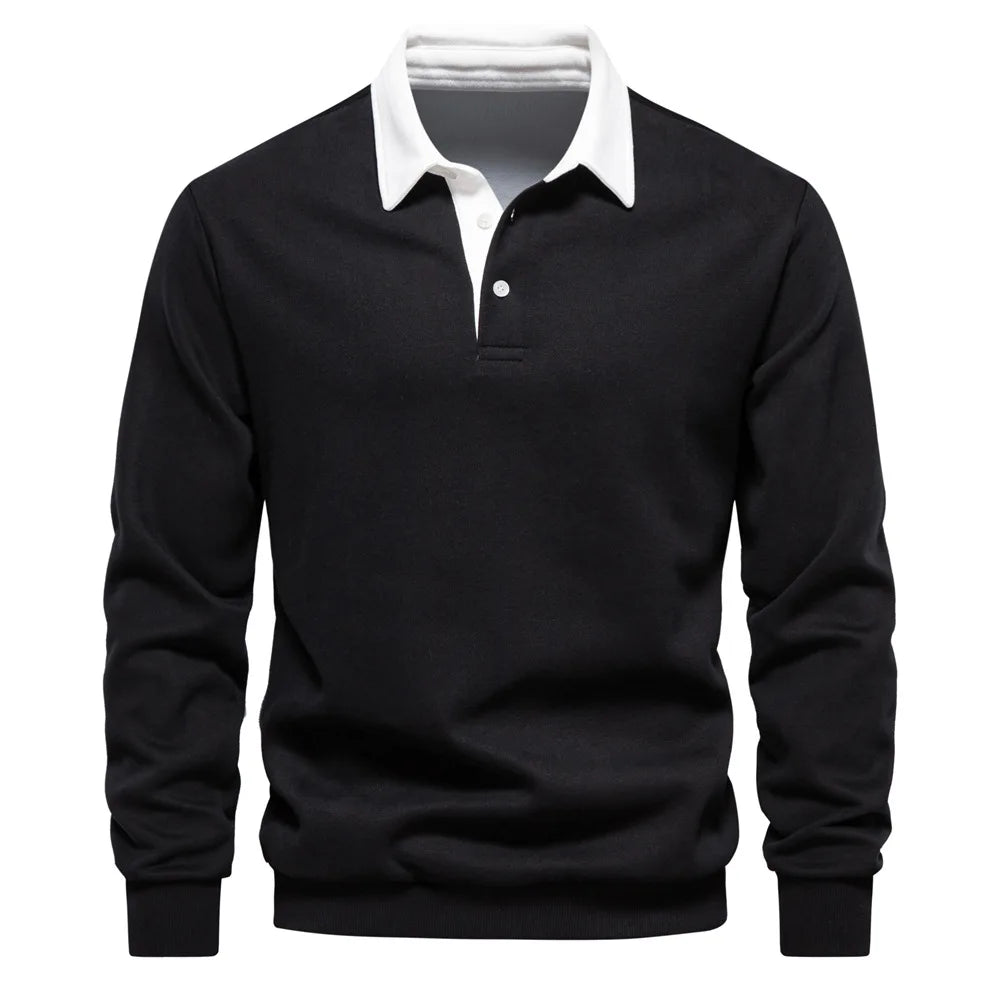 Velour vale, Stylish turtleneck sweatshirt